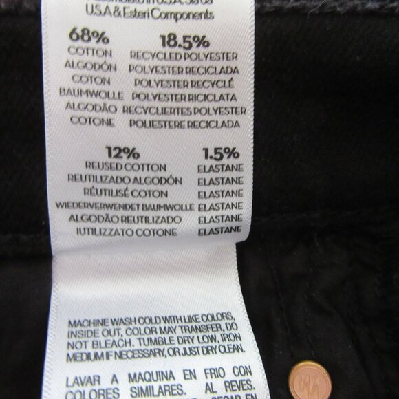 MOTHER Black The Tomcat Ankle 25 Lasting Impression Denim Jeans - Picture 6 of 6